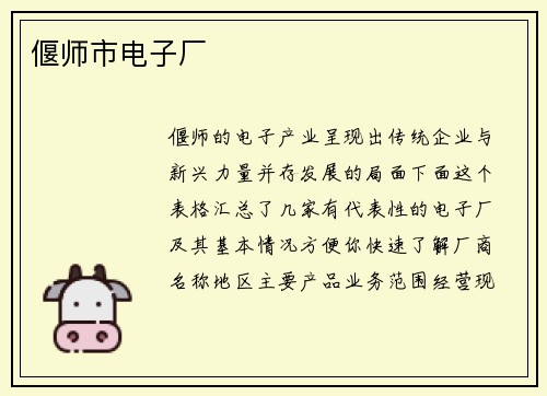 偃师市电子厂